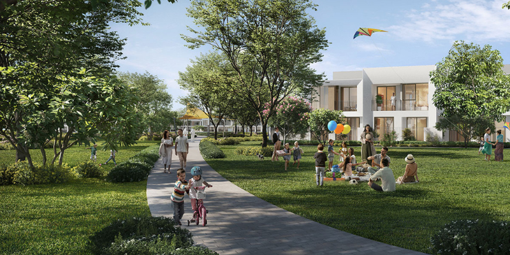 Luxury Townhouse in Dubai at Alva 3 The Valley exterior view