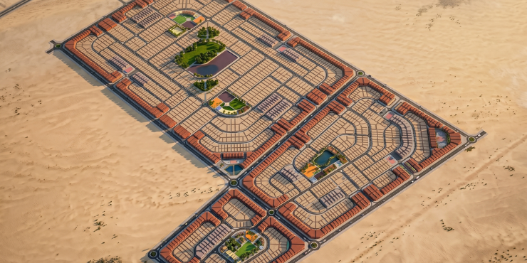 Industrial land for sale in Dubai at Al Layyan Industrial Area with infrastructure planning